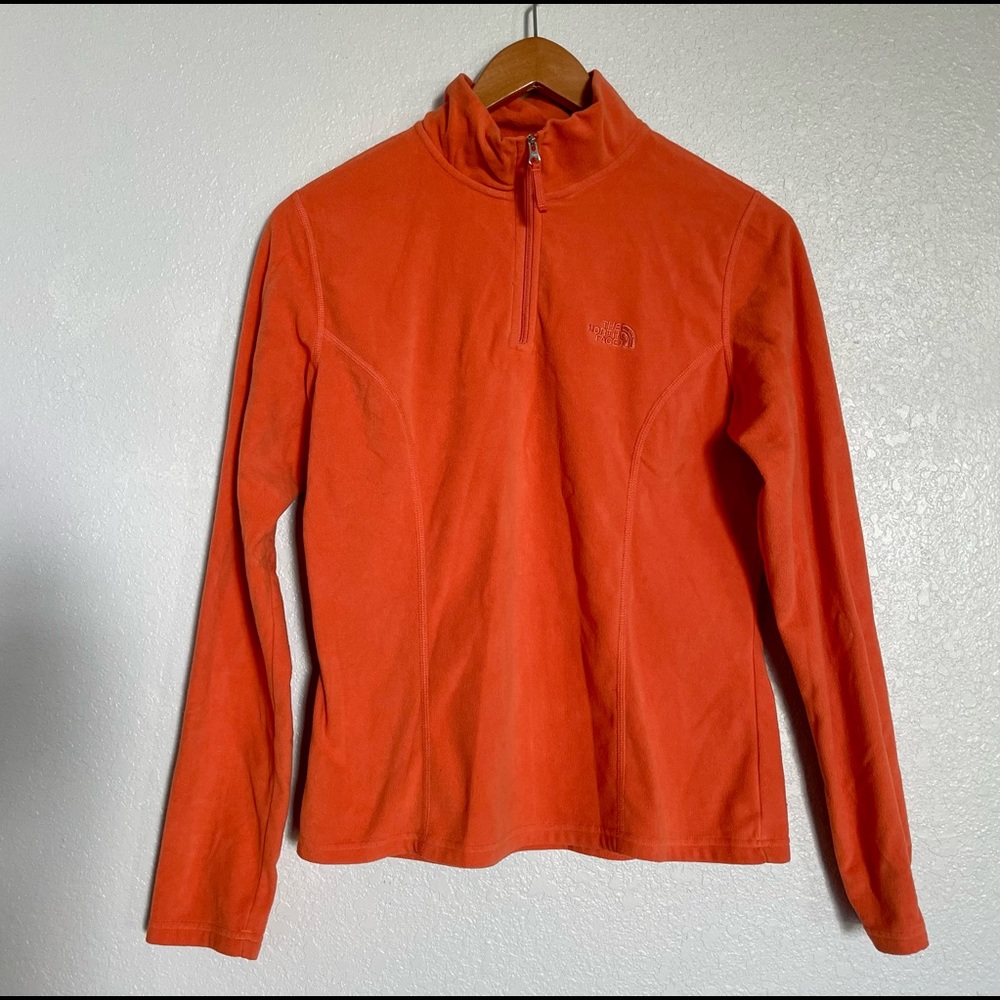 The North Face - Orange Fleece Pullover - Size M